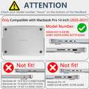AKIT Compatible with MacBook Pro 14 inch Case 2026-2021 M5-M1 Pro/Max A3427 A3426 A3434 A3112 A3185 A3401 A2918 A2992 A2779 A2442, Unique Pattern Protective Hard Shell Laptop Case Cover, Orange Wave