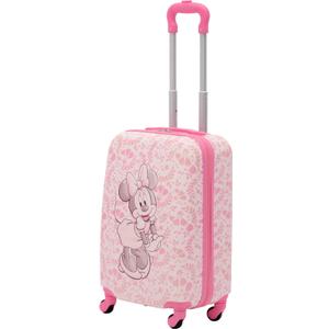 FUL Unisex Kid's Disney Minnie Mouse 21 Inch Rolling Luggage, Hardshell Carry on Suitcase with Wheels