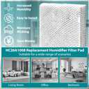HASMX 2-Pack Replacement Humidifier Filter Pads for Honeywell HE250, HE250A, HE-250, HE-250A Humidifiers, 10" x 13" x 1-5/8" Humidifier Water Pad Filters Replace Part Numbers: RP3162, A35W