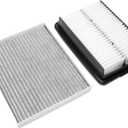 Engine and Cabin Air Filter Replacement by AA Ignition - Compatible with Hyundai and Kia Vehicles - Accent, Elantra, Elantra GT, Forte, Rio - Replaces 97133-F2000, CA12057, 28113-F2000, C31381