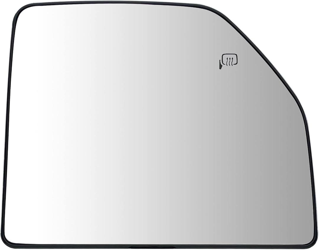 Right Passenger Side Heated Upper Mirror Glass Replacement For 2015-2020 Ford F150 2017-2020 Ford F250 F350 - Towing Mirror Convex Side Mirror Glass With Rear Holder