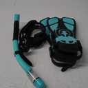 Snorkeling Gear for Adults Men Women,4 in 1 Snorkel Set with Panoramic View Diving Mask Anti-Fog Anti-Leak,Dry Top Snorkel,Fins and Travel Bag for Swimming,Snorkeling and Travel Diving (ML/XL, GREEN)