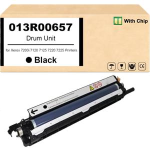Remanufactured 013R00657 Black Drum Cartridge for 7120 7125 Imaging Drum Works for Xerox WorkCentre 7200i 7120 7125 7220 7225 Printers1 Pack