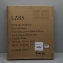 LZRS 2-Panel Freestanding Foldable Wood Dog Gate  Solid Wood & Steel Wire, Chew-Resistant Pet Barrier for Indoor Use, Ideal for Small to Medium Dogs, White