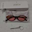 Retro Oval Sunglasses for Women Men Trendy Round Tortoise Sun Glasses 90s Vintage Shades