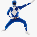 Morphsuits Blue Power Ranger Costume Adult Men, Power Ranger Costume Adult, Funny Costumes for Adults, Medium