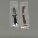 3 Pack Slim Metal Loop Compatible with Apple Watch Band 42mm 41mm 40mm 38mm 46mm 45mm 44mm 49mm Women Men, Thin Stainless Steel Magnetic Strap for iWatch Bands Series 11 10 9 8 SE 7 6 5 4 3 Ultra (Black/Rose Pink/Starlight)