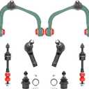 2WD Front End 8pc Suspension Kit for 2005-2008 Ford F-150,2006-2008 Lincoln Mark LT, ront Upper Control Arms Lower Ball Joints Sway Bar Links and Outer Tie Rod Ends8pc