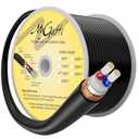 Bulk XLR Microphone Cable 150 Feet, Raw DIY Mic Spool Wire, 21 Gauge Audio Cable, OFC, 21AWG Tinned Copper 2-Conductor, Heavy-Duty, Spiral Copper Braided Shielding, Compatible with 3-Pin XLR Connector (150FT)