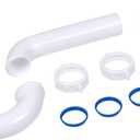 Dearborn P9703WBG 1-1/2" P-Trap with Threaded PVC Adapter, and Reversible J-Bend, Bagged w/ True Blue Washer