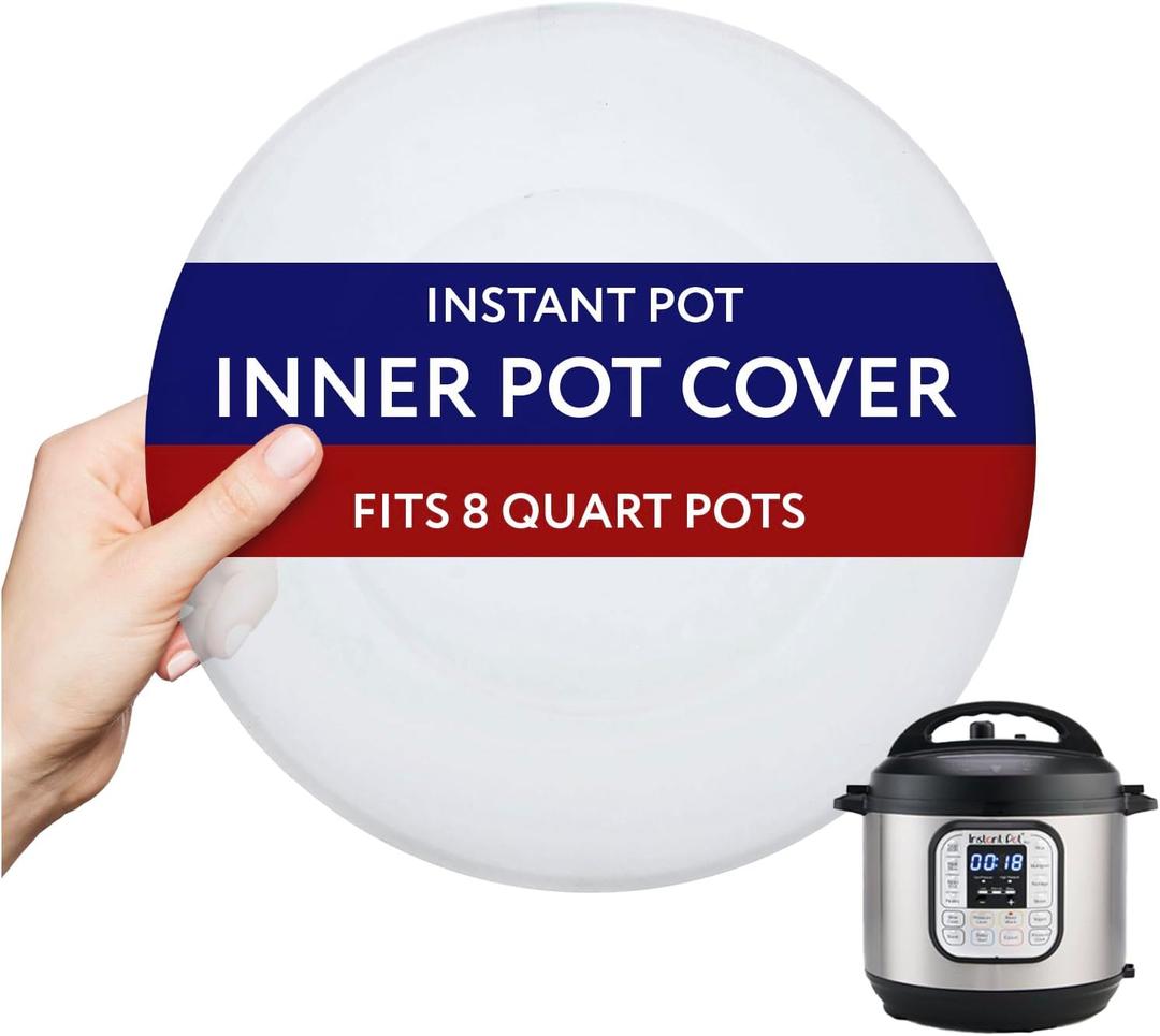 IMPRESA 8-Quart Silicone Pressure Cooker Lid Cover Compatible with IP-DUO80 Pressure Cooker Top Replacement - Compact, Round - Leak-Proof Silicone Lids - Dishwasher & Microwave Safe Microwave Cover