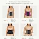 FeelinGirl Waist Trainer Belt Waist Cincher Trimmer Ab Belt Tummy Control Body Shaper with Triple Wrap Women and Men (Black, L)