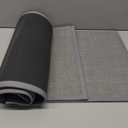 Kitchen Mat Set of 2 PCS, Cushioned Non Slip Rugs for Kitchen Floor, Absorbent Runner Comfort Standing Mats Washable for Kitchen, Office, Home (Grey, 17.3"x47"+17.3"x30")