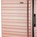 Amazon Basics 30" Hardside Large Checked Luggage, Expandable For Up to 15% More Space, Scratch-Resistant Surface, Four Multi-directional Wheels, Rose Gold