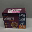 Inspire Pet Care Dog Diapers Female Dogs | Bulk Value Doggie Incontinence, Accidents, for Heat, Pee or Period and Housebreaking (X-Small (100 Count))