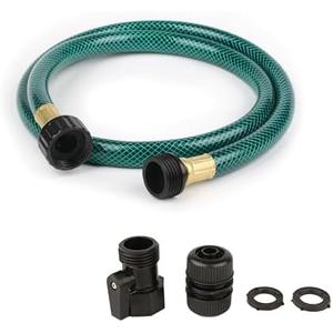 Garden Hose No Leaking for Watering: No Kink and Lightweight - 1/2" Water Hoses 4 FT with Female and Male Fittings for Outdoor and Yard