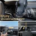 Phone Holders for Your Car: [Never Blocking] Air Vent Cell Phones Mount for iPhone 17 Pro Max & Samsung Android Smartphone [Thick Cases Friendly] Hands-Free Auto Mobile Phone Stand