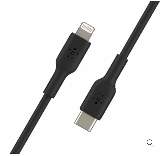 Belkin BoostCharge™ USB-C to Lightning Cable - Black 3.3 ft
