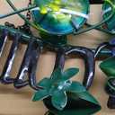 HONGLAND Outdoor Garden Solar Lights,Frog Swing Garden Decor,Frog Decorative Stake with Welcome Sign for Landscape Patio Yard (48 inch)
