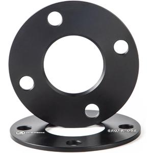 VLAOSCHI Black Forged 4x108 Hubcentric Wheel Spacers 5mm with 63.4mm Center Bore (NO Lip) Compatible with Ford-Mercury 4 Lug - Pack of 2