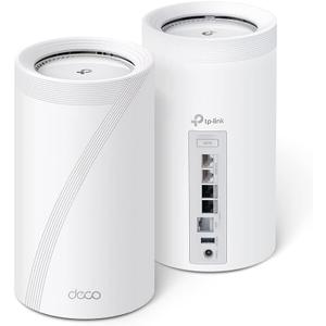 TP-Link Deco BE95 BE33000 Quad-Band WiFi 7 Mesh System - for Whole Home Coverage up to 7800 Sq.Ft w/AI-Driven Smart Antennas, 10G Multi-Gig Ethernet Ports, Replaces Router and Extender (2-Pack)