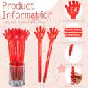 48 Pcs Red Ribbon Week Gifts Pens Bulk Drug Free Hand Ballpoint Pens Say No to Drugs Awareness Gift for Student School Classroom Volunteer Publicity Event Charity Campaigns Supplies (General)