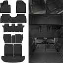 Naibeve Floor Mats for Kia Sorento 2016-2020 7 Seats (2nd Row Captain Seats) - All Weather Custom Fit for Kia Sorento Floor Mats & Trunk Mat with Backrest Mats & 2nd Row Backrest Mats Accessories