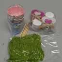 4 Pcs Valentines Heart Pot Wood Decoration, Mini Rustic Candy Heart Potted Sign, Artificial Valentine's Day Plant Potted Tabletop for Centerpiece Tiered Tray Decor Gifts