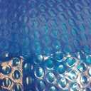Solar Bubble Hot Tub Spa Cover for 5.4 x 5.4 FT Square Inflatable Swimming Pool Blanket Thermal Floating Insulation 16 Mil Bubble Solar Covers for Indoor Outdoor Spa Hot Tub Wrap Covers