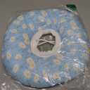 Seyezo Cat Cone Collar Soft, Adjustable Cat Recovery Collars Kitten Cones to Stop Licking, Cute Donut E Collar After Surgery, Wound Healing Elizabethan Collar for Kitten(Blue Daisy, Large)