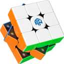 GAN 356 M, Speed Cube 3x3 Magnetic Speedcube Stickerless 356M Fidget Toys for Kids Adults, No Extra GES