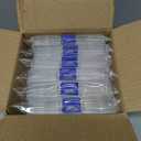 Juvale 12-Pack Mini Tackle Box Organizer - Clear Plastic, 5 x 2.6 x 0.8 In - Customizable Dividers for Screw & Bead Storage - Craft & Earring Storage Containers