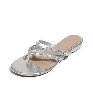 DREAM PAIRS Women's Fashion Rhinestones Design Slides Sandals