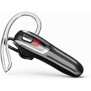 Bluetooth Headset with 38H Talk Time, Dual Mic Noise Cancelling, Dual Pairing & Mute Button, Bluetooth 6.0, Lightweight Single Ear Headset for Calls (Black)