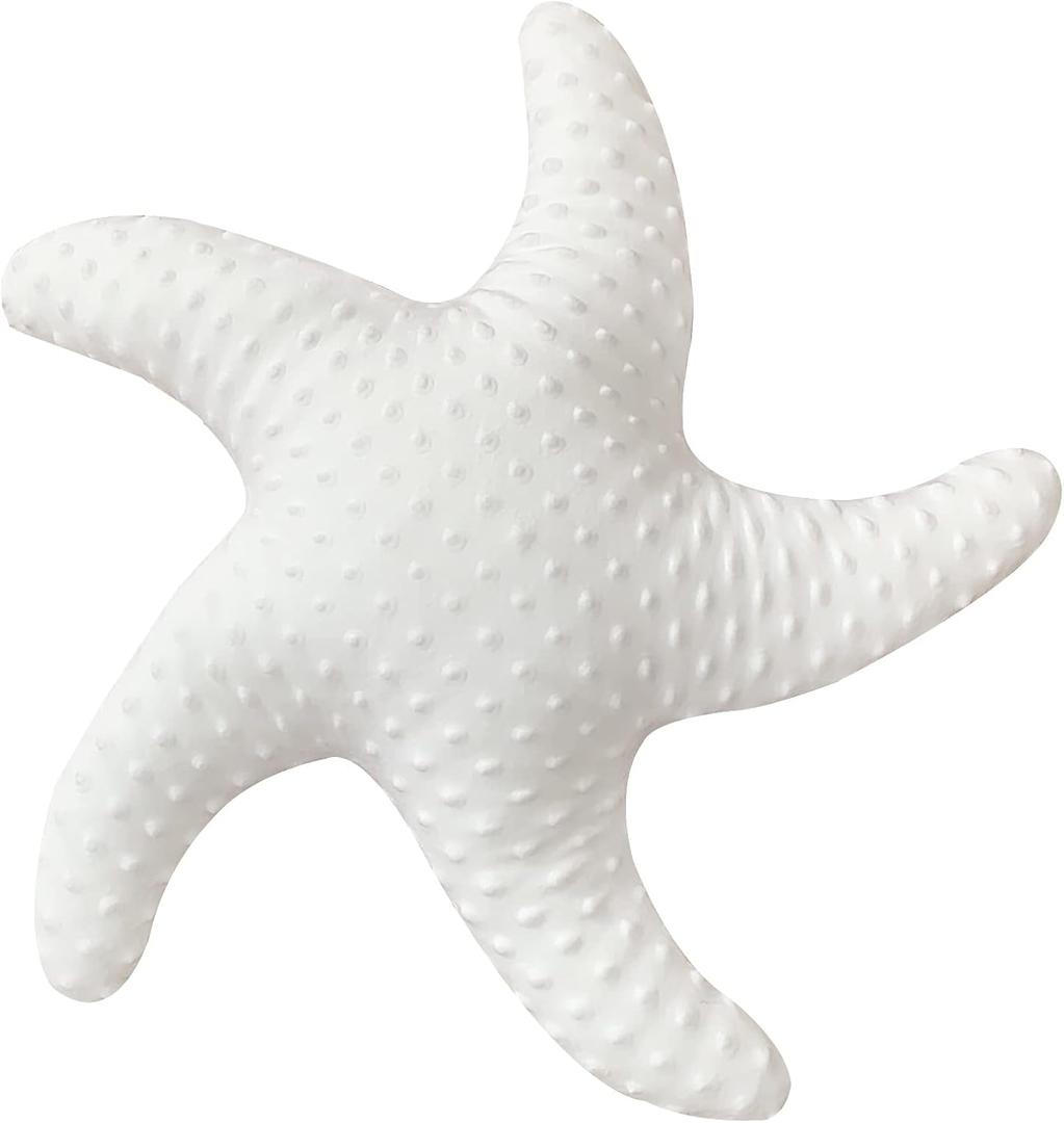 Marble Empire White Starfish Pillow for Couch and Bed, Coastal Decor Throw Pillow, Ocean Beach Theme Accent Pillow for Living Room (1 Count (Pack of 1))
