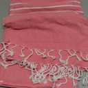 WETCAT Turkish Beach Towel Oversized (38"x71") 100% Turkish Cotton, Made in Turkey - Sand Free, Extra Large, Ultra Soft, Quick Drying, Compact & Lightweight for Travel - Hot Pink