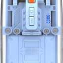 FMOUSE Modern Transparent Slim Wireless Mouse - Magnetic Shell Design, 3-Mode (Dual Bluetooth + USB), Rechargeable, One-Touch Desktop, for MacBook/pc/iPad/Laptop (Blue)