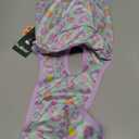 Kuoser Dog Recovery Suit for Dogs After Surgery, Professional Surgical Onesie for Female Male Dogs Spay Neuter, Soft Dog Surgery Suit Bodysuit for Abdominal Wounds Skin Disease, Light Purple Leopard Medium, Back: 13.4" 16.1"; Weight: 14 - 25LB