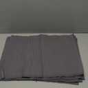 DII Basic Everyday Ribbed Tabletop 100% Cotton, Placemat Set, 13x19, Gray, 6 Piece