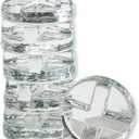 Trademark Innovations Glass Fermentation Pickling Jar Weights, Cross Grip Style (Set of 6)