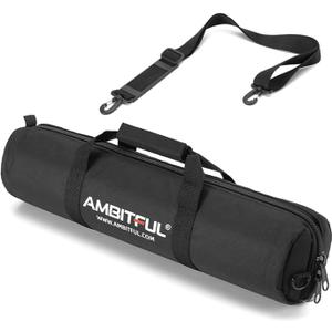 AMBITFUL Tripod Carrying Case Bag 35in with Shoulder Strap Padded Carrying Bag for Light Stands,Boom Stand,Umbrella and Tripod Photography Accessories (35in/90 cm) (35.43 in, BLACK)