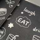 Kitchen Rugs Sets of 3 Non-Slip Washable Rugs with Rubber Backing, Cushioned Comfort Floor Mats for Kitchen, Entryway, Laundry Room, Hallway - Black, 17"x30"+17"x47"+17"x59"