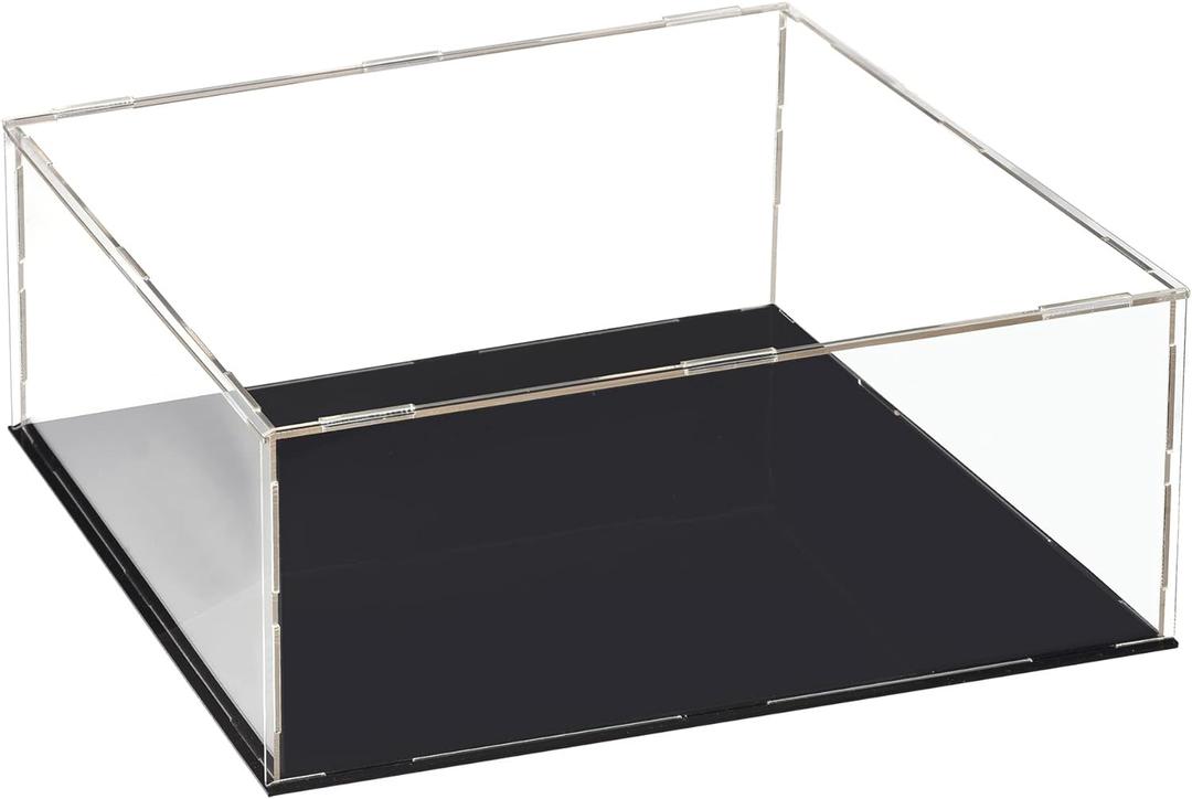 uxcell Acrylic Clear Display Case Box Dustproof Protection Showcase Cube Collectibles Show Box 11.8x11.8x5.9inch