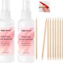 Gadcrystal Spray Nail Glue Remover,2PCS Nails Glue Remover 120ml/fl.oz,Professional Nail Remover For Wear Nail/Press On Nails, Easily & Quickly Remove Fake Nail Tips