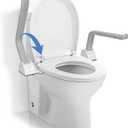 VARIPOWDER Toilet Safety Rails with Non-Slip Handles (520lbs), Upgraded Toilet Safety Frame for Senior, Heavy-Duty Bathroom Support for Standing Aid, Aging in Place Toilet Handles for Elderly