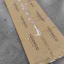 28x84 Inch White Sliding Barn Door Slab with 5ft Hardware Kit Included, 5-Panel, MDF Wood Panel Covered with Water-Proof Scratch-Proof PVC Surface, Simple DIY Assembly