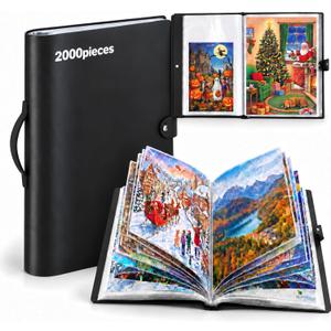 Feifeiya 20 Pockets Puzzle Folder 2000pcs Black 27x39