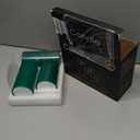 Flameless Candles Lights, Set of 3 Flickering LED Candles with Remote & Timer, Dimmable Electric Pillar Candles Battery Operated, Green Candles for Home St. Patricks Day Christmas Decor (Green)