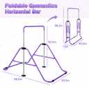 Expandable Gymnastics Bars, Adjustable Height Gymnastic Horizontal Bars
Gym Junior Training Bar with Rings, Sturdy Children's Folding Training for Home Use