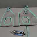 Dog Grooming Hammock Harness, Small Dog Groming Sling, Gray Dog Hanging Harness for Nail Trimming,Dog Nail Clipping Hanger Restraint Holder (S (30 LB Max) Silver Grey 6-13in)